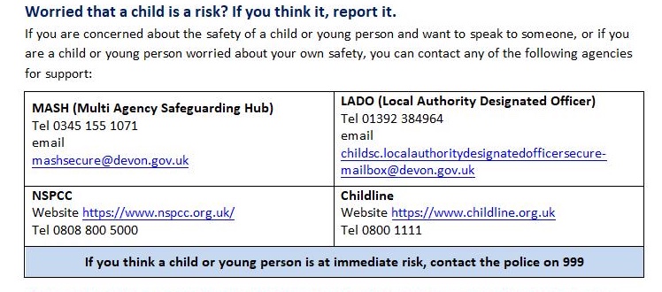 Safeguarding Contacts